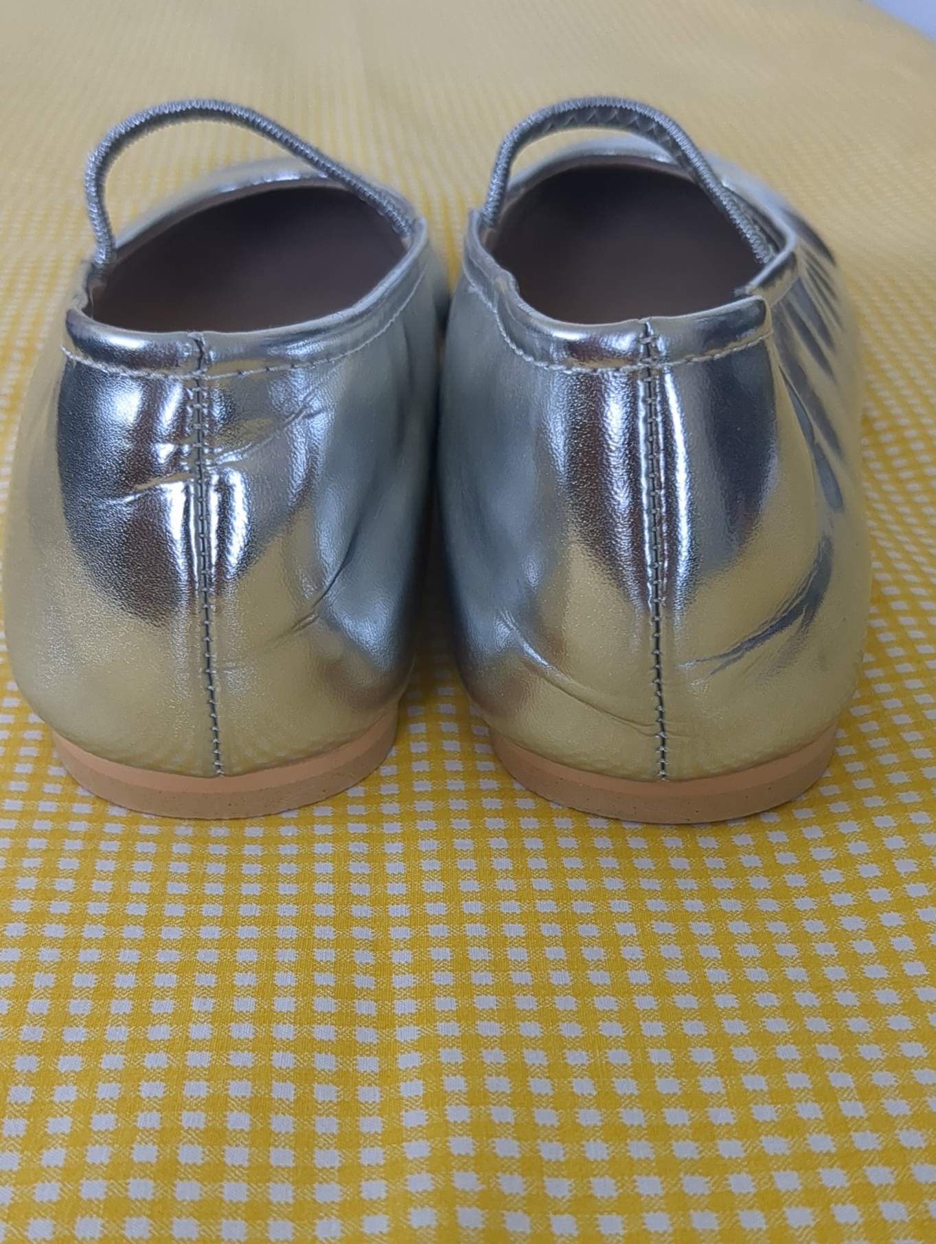 Schuh Silver Mary Jane Ballet Flats — image 4 of 6